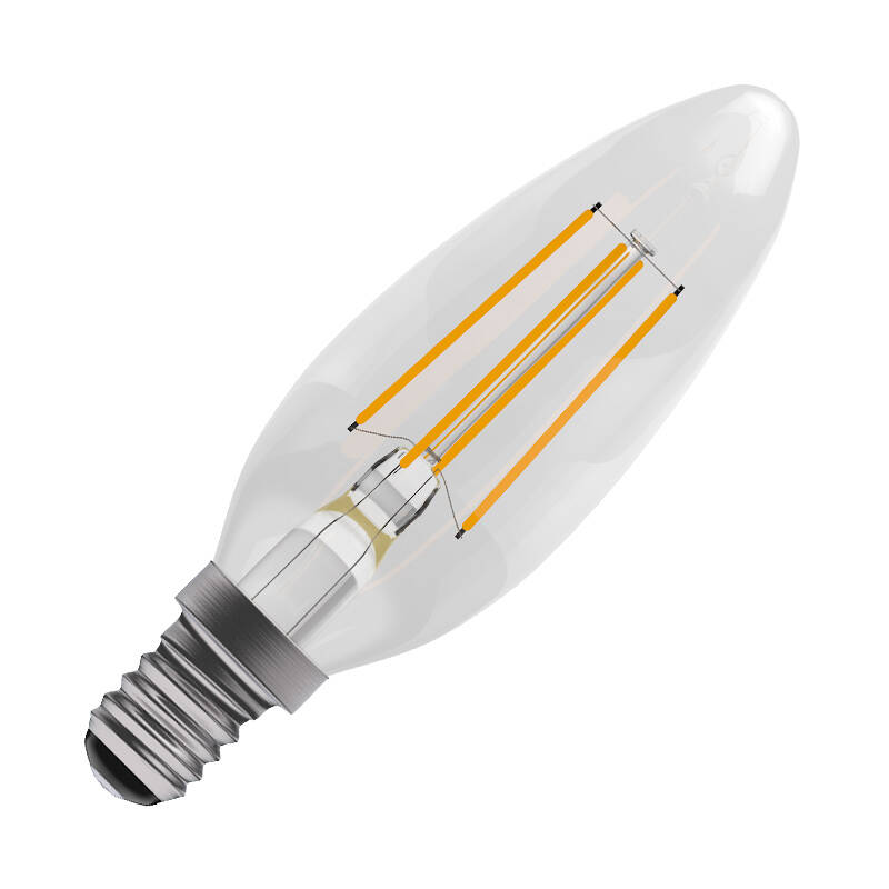 Image of Bell 4W Cool White 470lm LED Dimmable Decorative Filament Candle Bulb