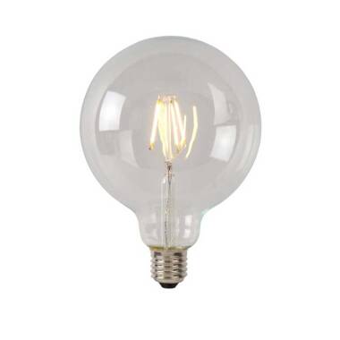 Lucide G125 7W Dimmable LED Decorative Filament Globe Bulb - Screw Cap