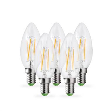 Envirolight 4W Warm White Dimmable LED Decorative Filament Candle Bulb - Small Screw Cap