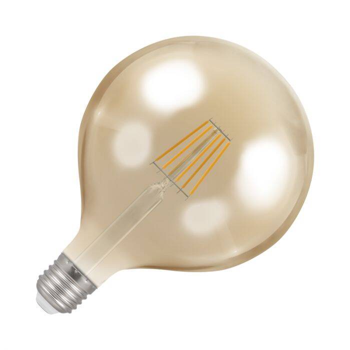 Image of Crompton 7.5W Dimmable LED Decorative Filament 120mm Globe Bulb - Screw Cap