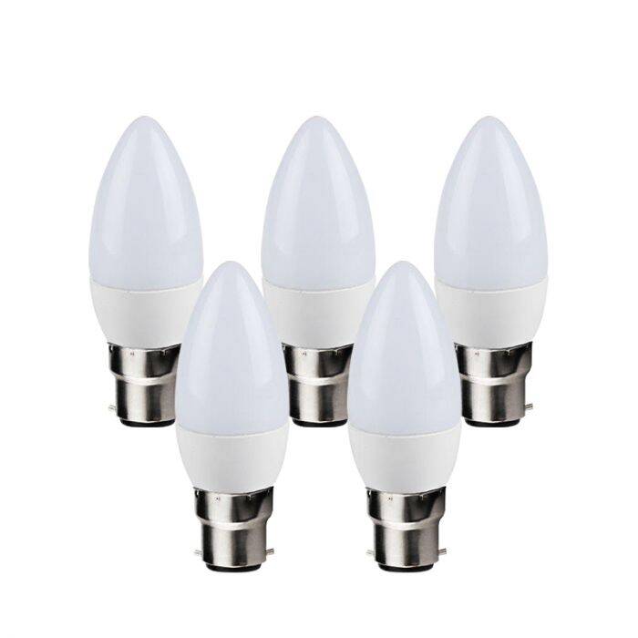 Image of Envirolight 6W Warm White LED Candle Bulb - Bayonet Cap