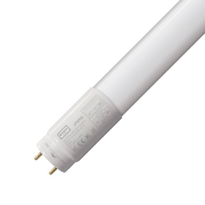 Image of Crompton 9W LED T8 Full Glass Tube - 2ft