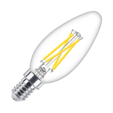 Philips Master Value 2.5W Warm White LED Dimtone Decorative Filament Candle Bulb