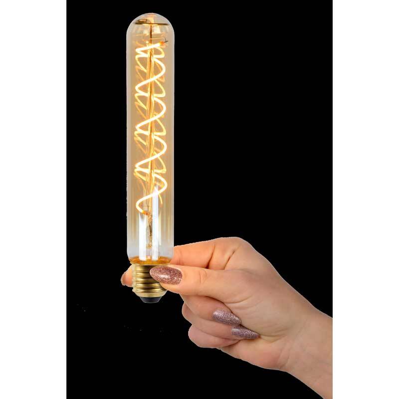 Image of Lucide 5W Very Warm White Dimmable LED Decorative Filament Tubular Bulb