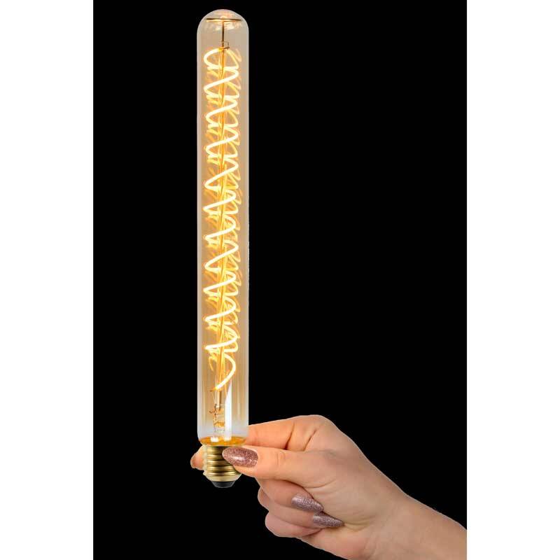 Image of Lucide 5W Very Warm White Dimmable LED Decorative Filament Tubular Bulb