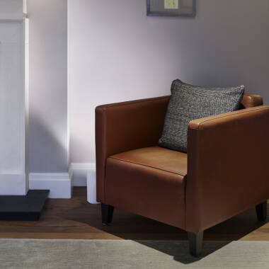 Image of Astro Marasino White Plaster Floor Uplighter