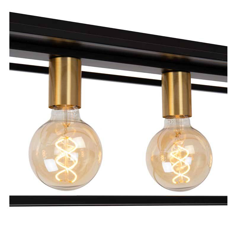 Image of Lucide Ruben 4 Light Flush Ceiling Light