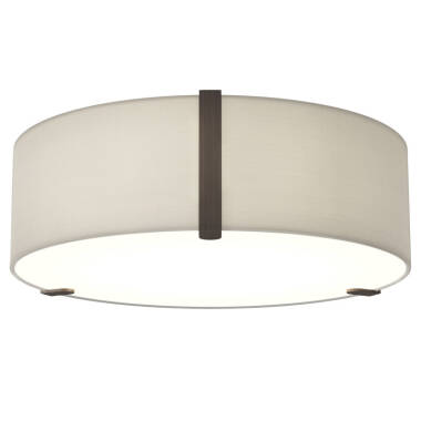 Image of Astro Salina Round Flush Ceiling Light 400mm