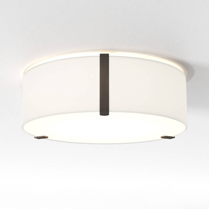Image of Astro Salina Round Flush Ceiling Light 400mm