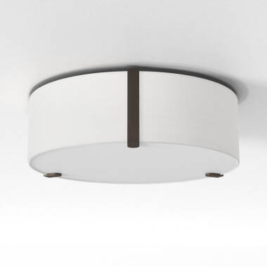 Image of Astro Salina Round Flush Ceiling Light 400mm