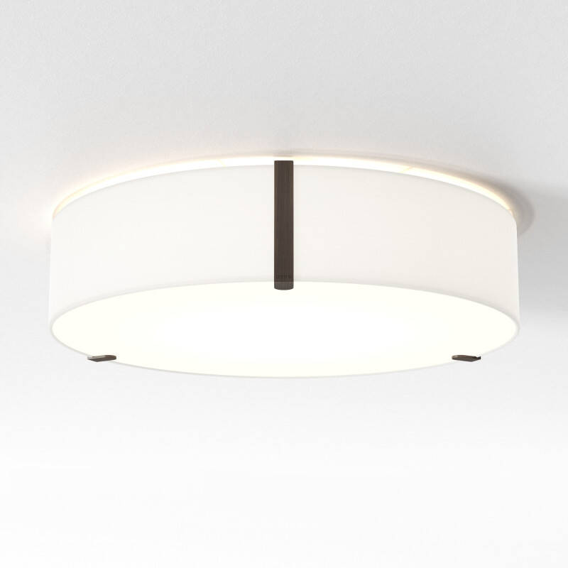 Image of Astro Salina Round Flush Ceiling Light 400mm