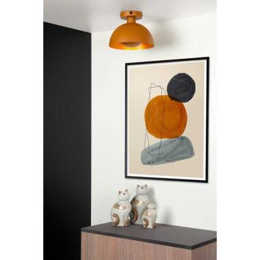 Image of Lucide Siemon Semi-Flush Ceiling Light