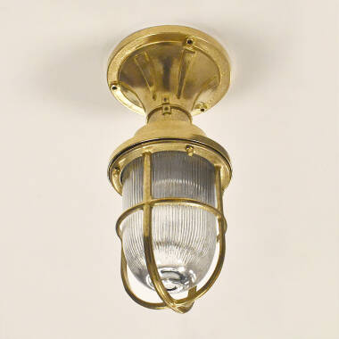 Westport Coastal Bell Outdoor Semi-Flush Ceiling Light