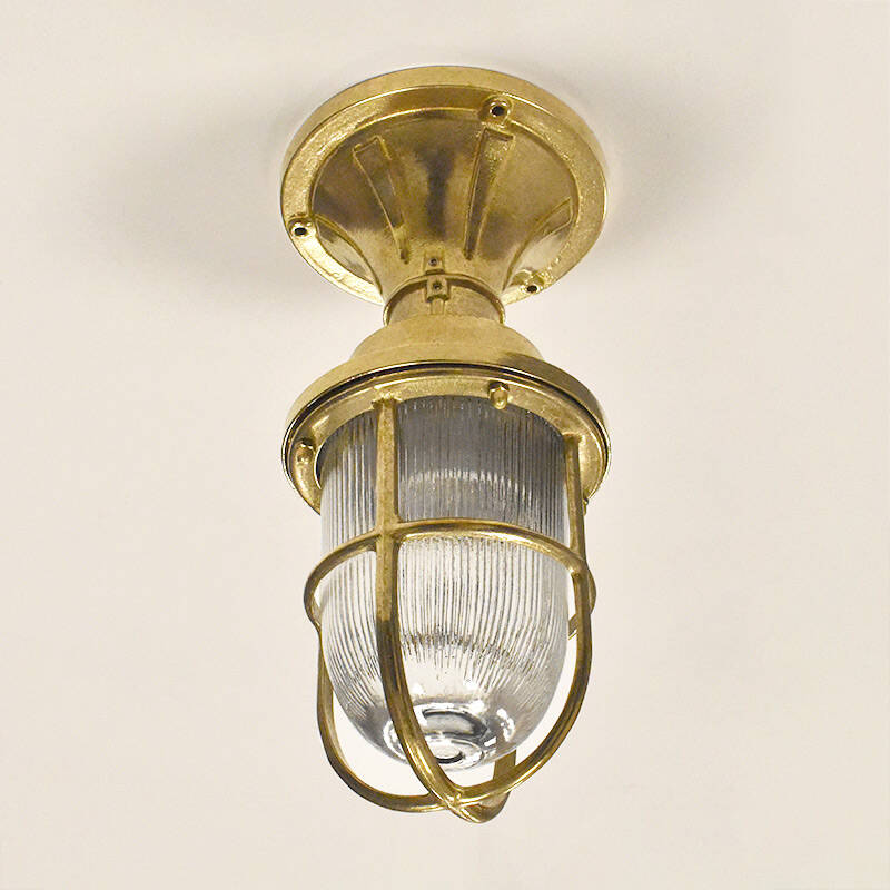 Image of Westport Coastal Bell Outdoor Semi-Flush Ceiling Light