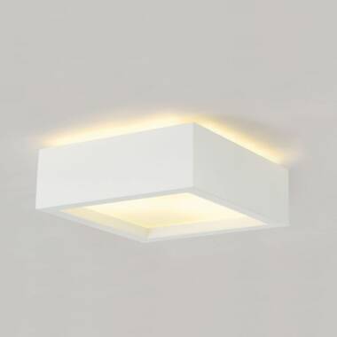SLV Plastra Square Plaster Flush Ceiling Light