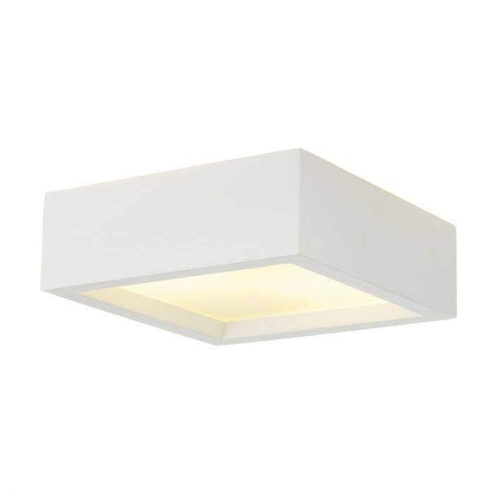 Image of SLV Plastra Square Plaster Flush Ceiling Light