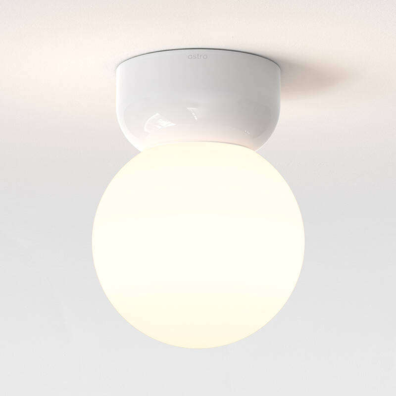 Image of Astro Lyra Ceramic Flush Ceiling Light