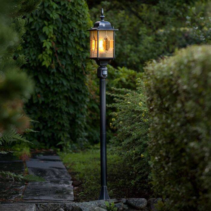 Image of Konstsmide Milano Lamp Post Light PIR Sensor
