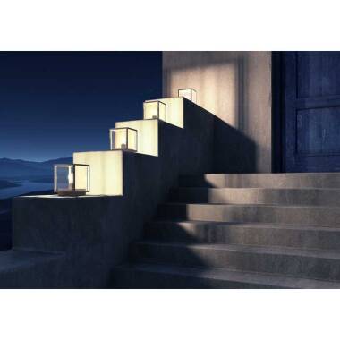 Image of Lucide Claire Square Outdoor Pedestal Light
