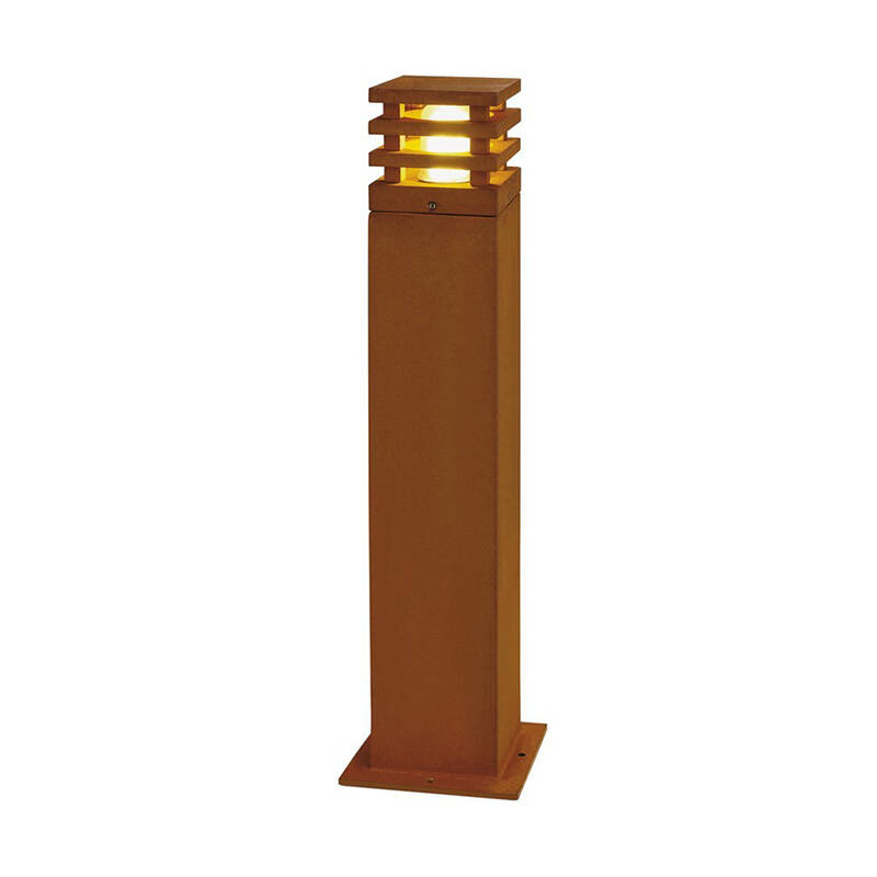 Image of SLV Rusty Square 710 Outdoor Bollard Light
