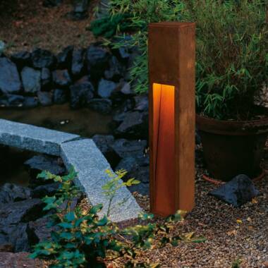 Image of SLV Rusty Slot 500 Outdoor Post Light