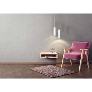 Image of Lucide Gipsy Plaster Ceiling Pendant Light