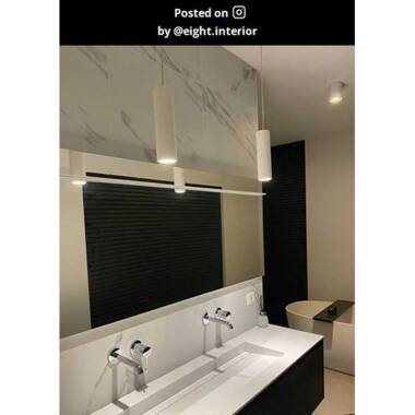 Image of Lucide Gipsy Plaster Ceiling Pendant Light