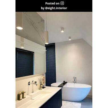 Image of Lucide Gipsy Plaster Ceiling Pendant Light