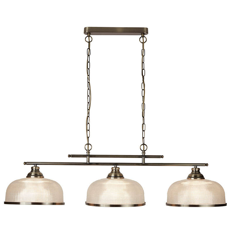 Image of Patron Glass 3 Light Ceiling Bar Pendant