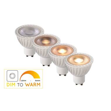 Image of Lucide 5W Extra Warm White Dimmable LED GU10