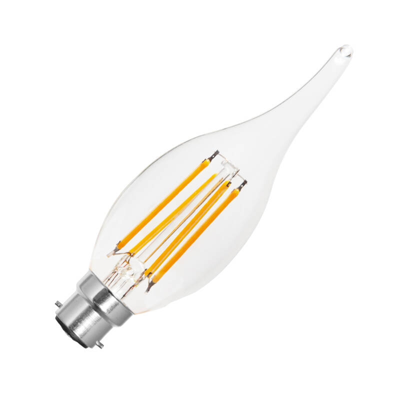 Image of Envirolight 4W Warm White Dimmable 470lm LED Decorative Filament Bent Tip Candle Bulb
