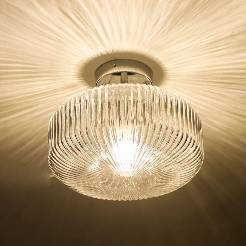 Image of Dar Riva Glass Semi-Flush Light