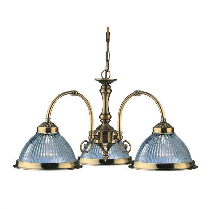 Image of Searchlight American Diner 3 Arm Dual Mount Ceiling Pendant Light