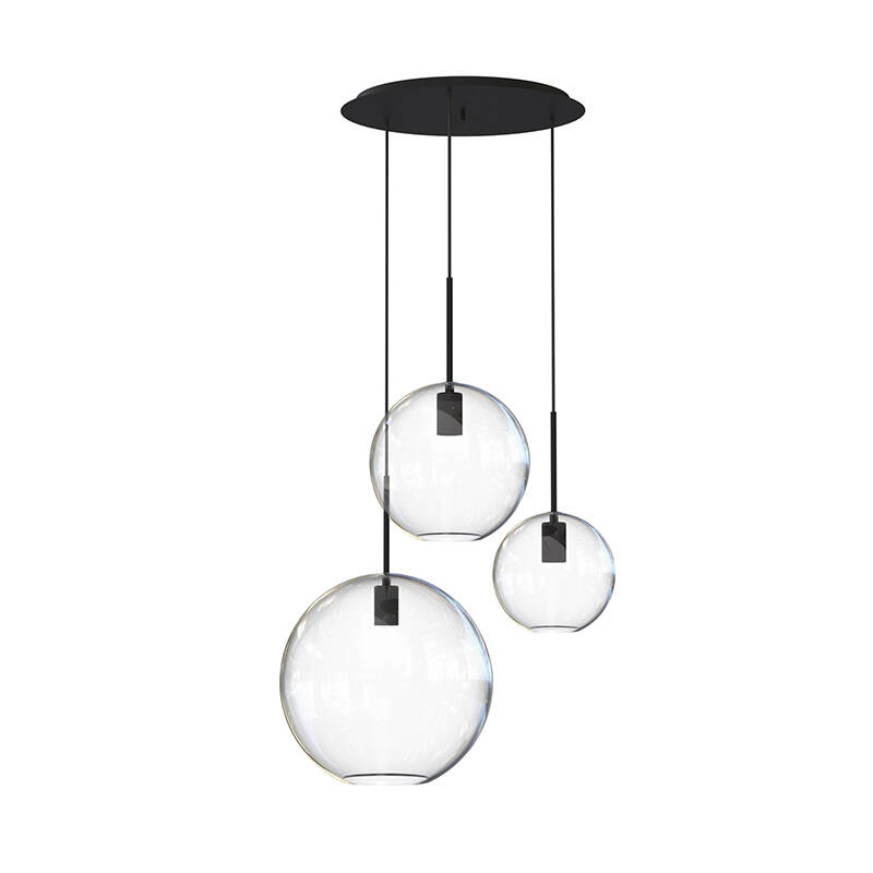 Image of Edit Sphere 3 Light Cascade Ceiling Pendant