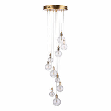 Image of Dar Dita 10 Light Cluster Ceiling Pendant