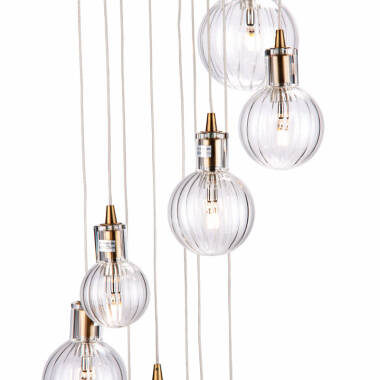 Image of Dar Dita 10 Light Cluster Ceiling Pendant