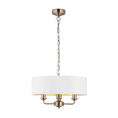 Image of Endon Highclere 3 Light Ceiling Pendant Light