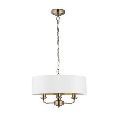 Image of Endon Highclere 3 Light Ceiling Pendant Light