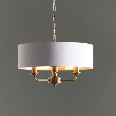 Image of Endon Highclere 3 Light Ceiling Pendant Light