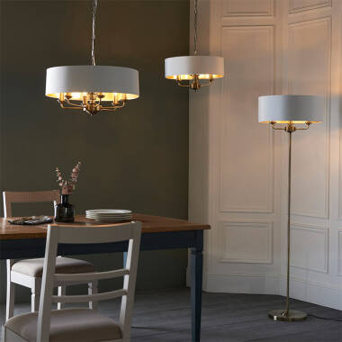 Image of Endon Highclere 3 Light Ceiling Pendant Light