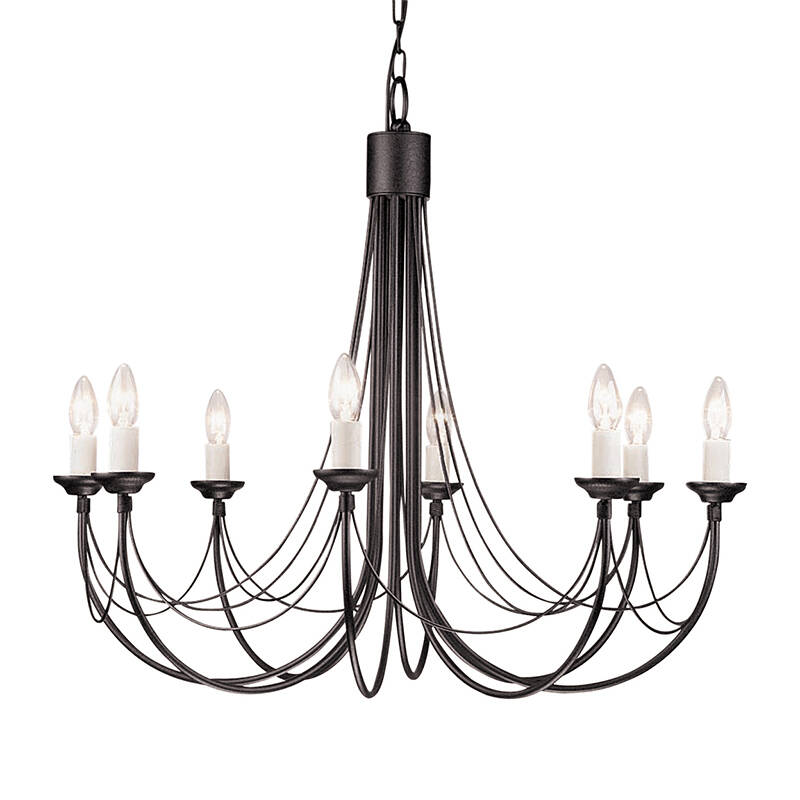 Image of Elstead Carisbrooke 8 Light Chandelier