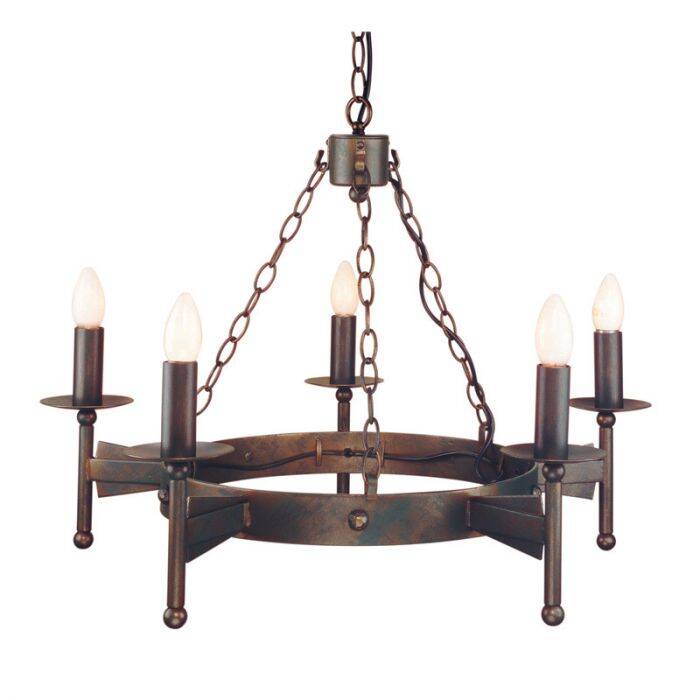 Image of Elstead Cromwell 5 Light Chandelier