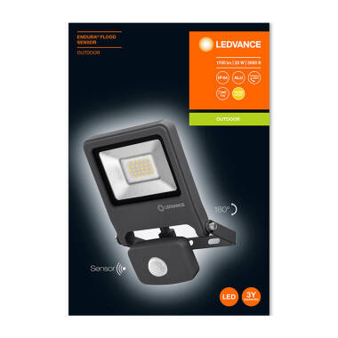 Image of Ledvance Endura 20W Warm White LED Floodlight with PIR Sensor