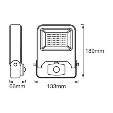 Image of Ledvance Endura 20W Warm White LED Floodlight with PIR Sensor