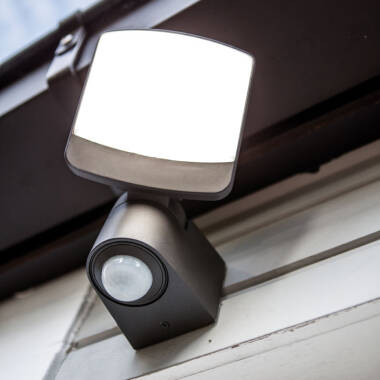 Lutec Sunshine 12W Daylight LED Floodlight with PIR Sensor