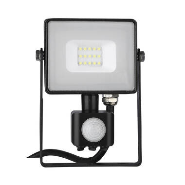 V-Tac 10W Cool White Samsung Chip LED Floodlight with PIR Sensor
