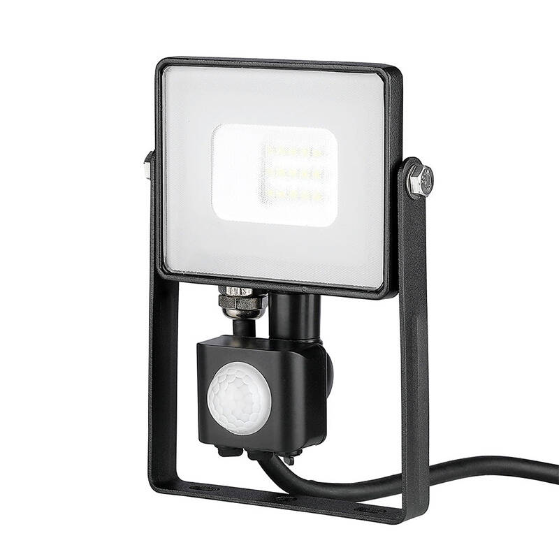 Image of V-Tac 10W Cool White Samsung Chip LED Floodlight with PIR Sensor