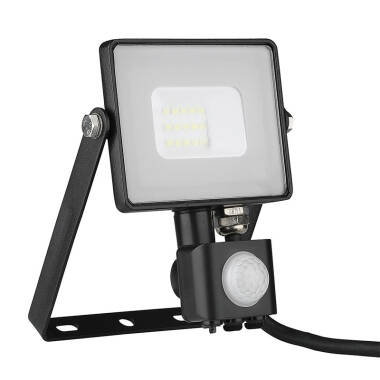 Image of V-Tac 10W Cool White Samsung Chip LED Floodlight with PIR Sensor