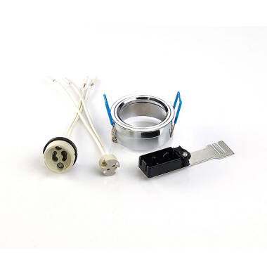 Downlight Component Kit Lampholders And Retaining Ring In Polished Chrome For Various Crystal Rims