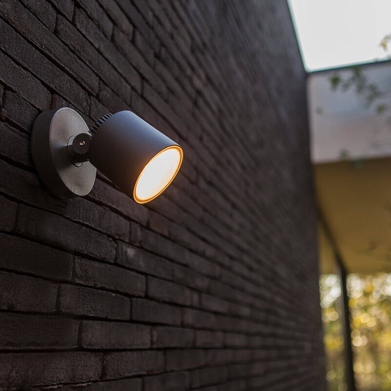 Image of Lutec Explorer LED Outdoor Wall Mounted Spotlight